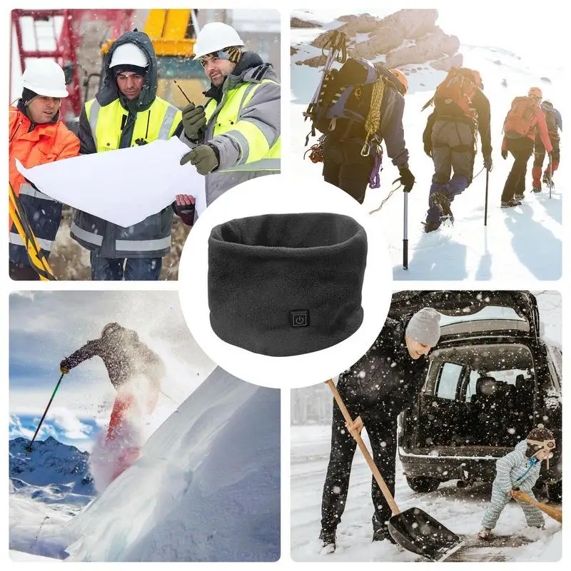 USB Electric heating Scarf 3 Modes Neck Warmer Heated Scarf for Men Women Neck Heating Pad Wireless Heating Pad 5