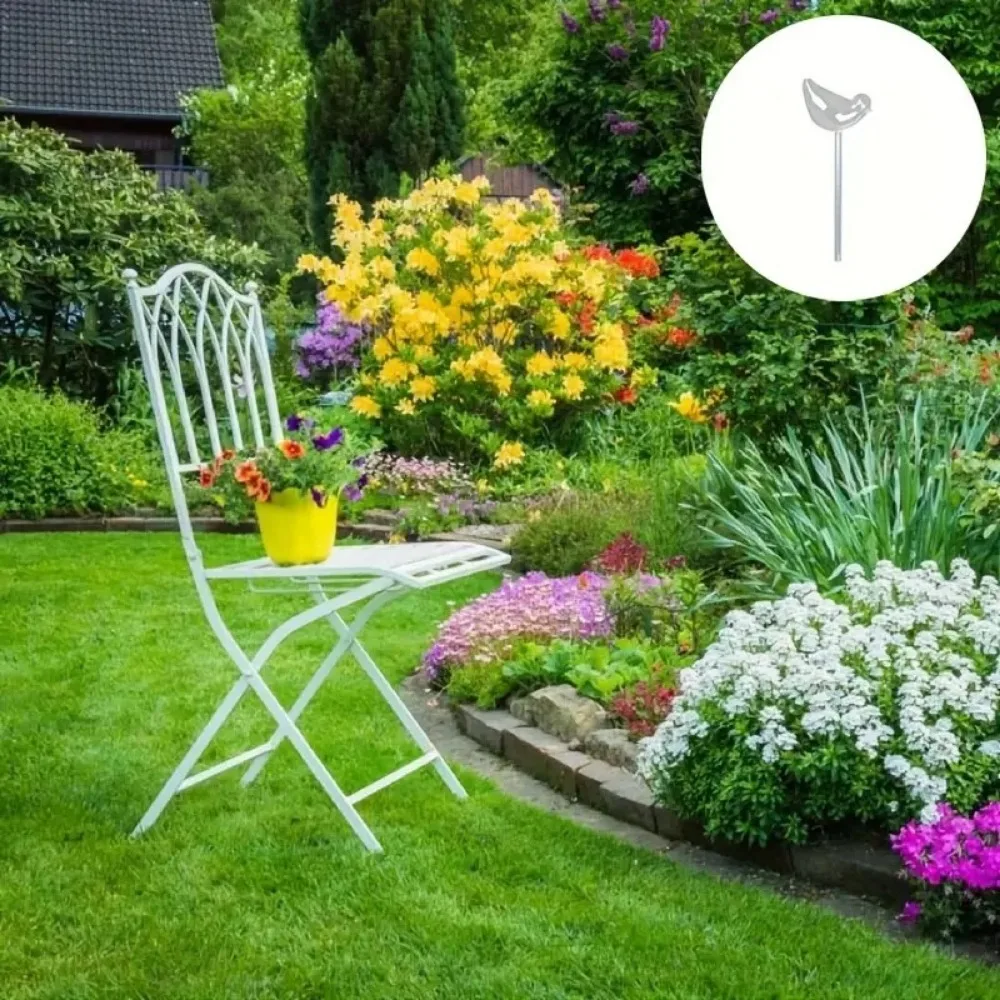 Set of Hand-Blown Glass Bird-Shaped Self-Watering Globes for Indoor and Outdoor Plants