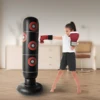 Standing PVC Punching Bag for Adults, Inflatable 160cm Kick Boxing Bag, Kids Punch Bag for Kickboxing, Sandbag for Boys & Girls 3