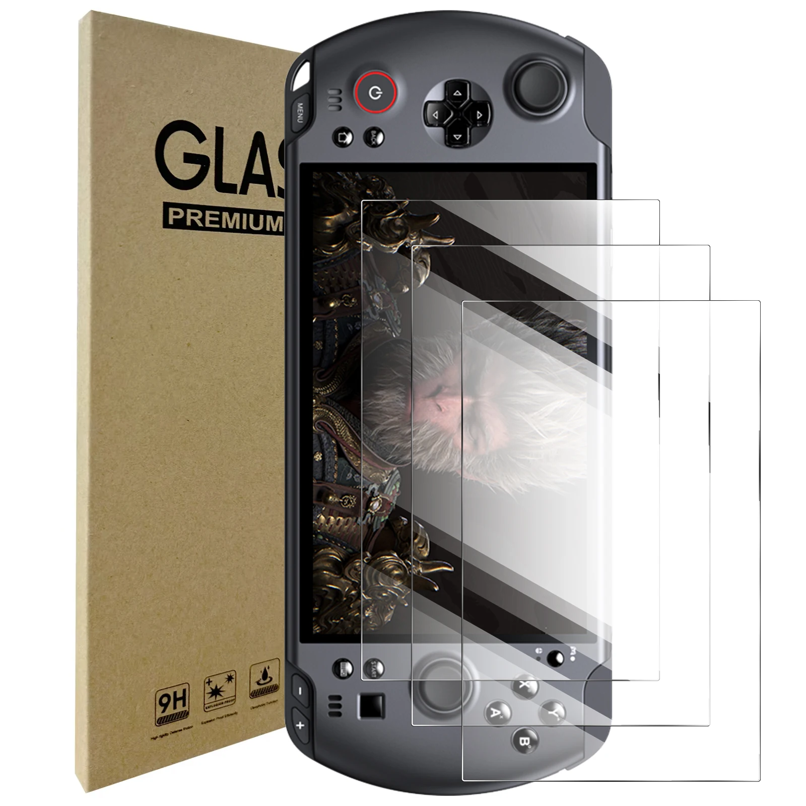 9H Tempered Glass for GPD WIN 5 Screen Protector, HD Clear Anti-scratch ...