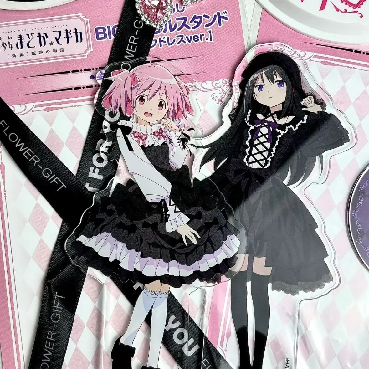 Madoka Magica Akemi Homura Acrylic Stand - Kawaii Desktop Ornament and Creative Decor Collectible Figure
