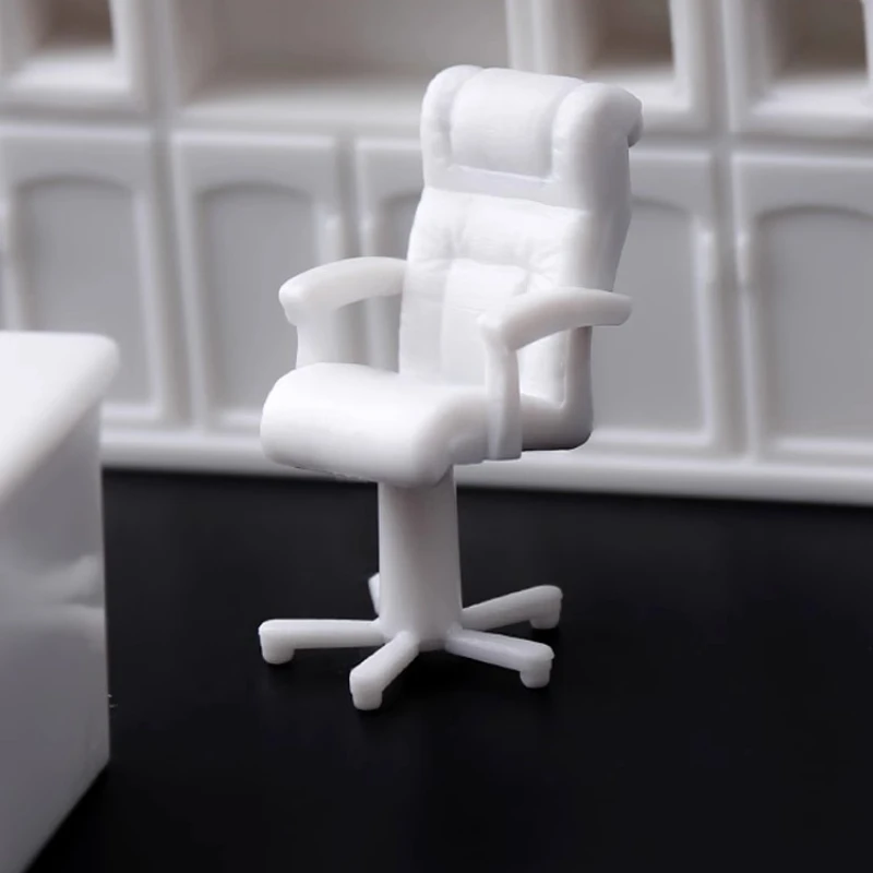 1/50 1/75 Model Table Chair Miniature Cupboard Cabinet Bookshelf Office Desk Dollhouse Furniture Doll House Interior Decoration