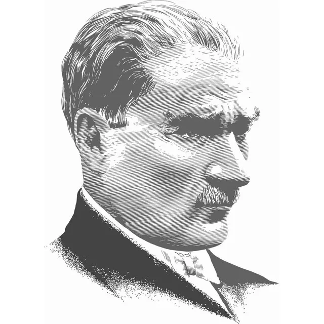 

Ataturk наклейка с портретом 18 см