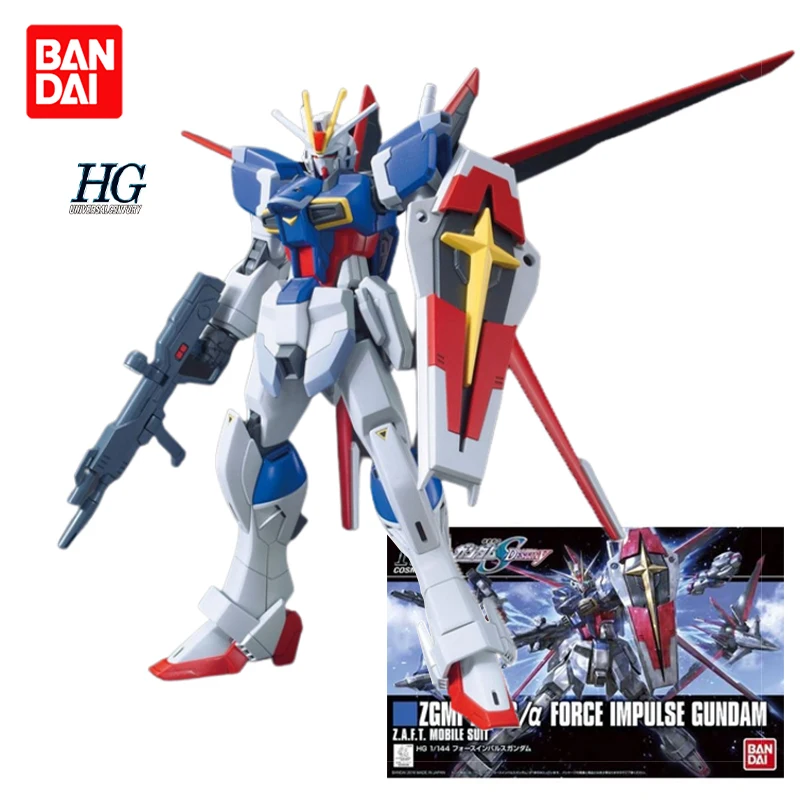

Оригинальные фигурки Bandai HGCE 1/144 ZGMF-X56S Force Impulse Gundam, набор моделей Gundam, Аниме фигурки, игрушки, подарки для детей
