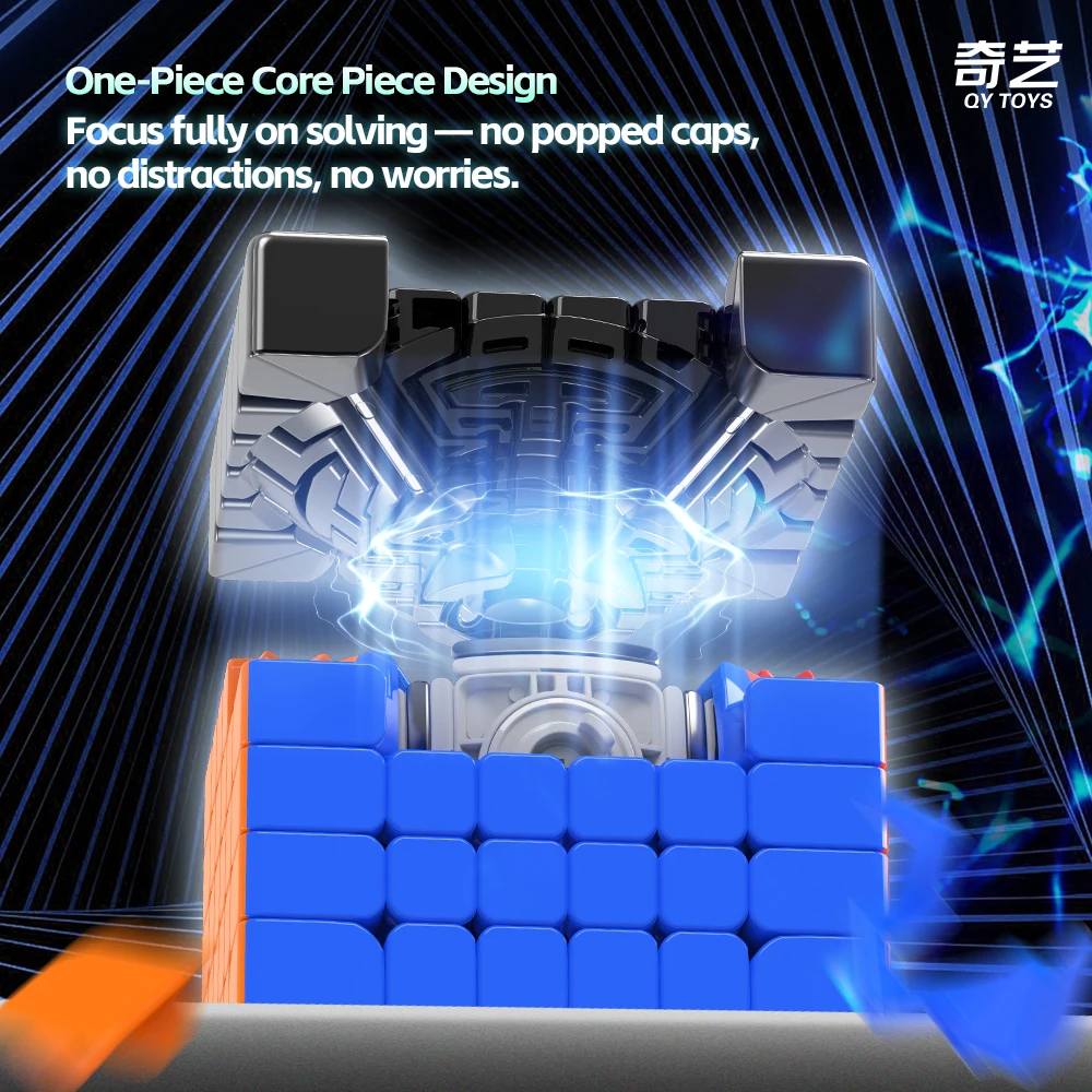 Magnetic Stickerless 6x6 Professional Magic Cube Puzzle Toy