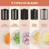 Vegetable Cutter Household Slicing and Shredding Artifact Electric Drum Potato Shredder Small Meat Grinder Enema Machine 5