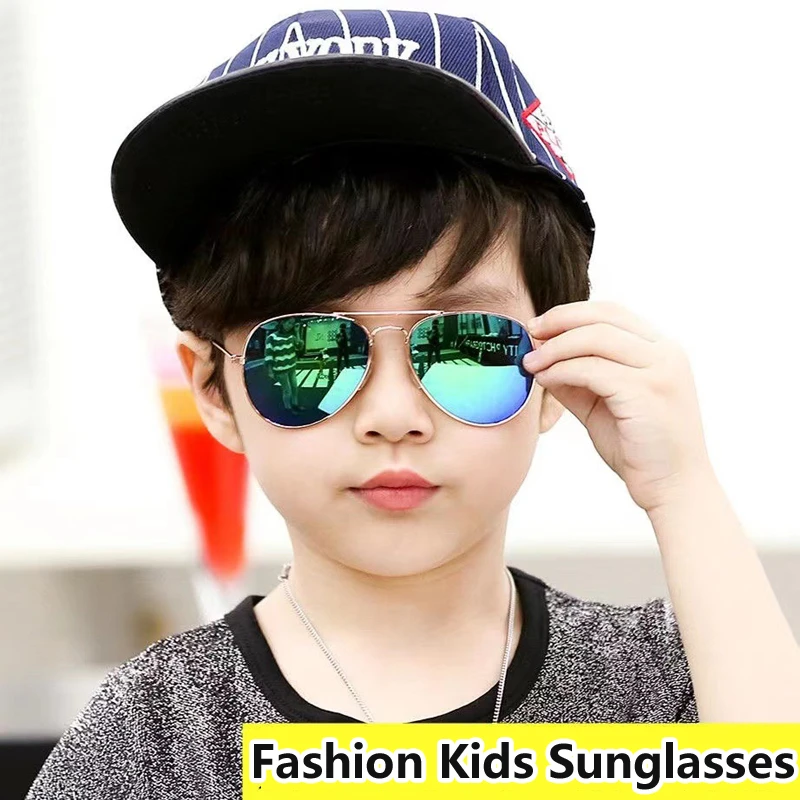 Retro Kids Sunglasses Uv400 Brand Designer Children Sun Glasses Luxury