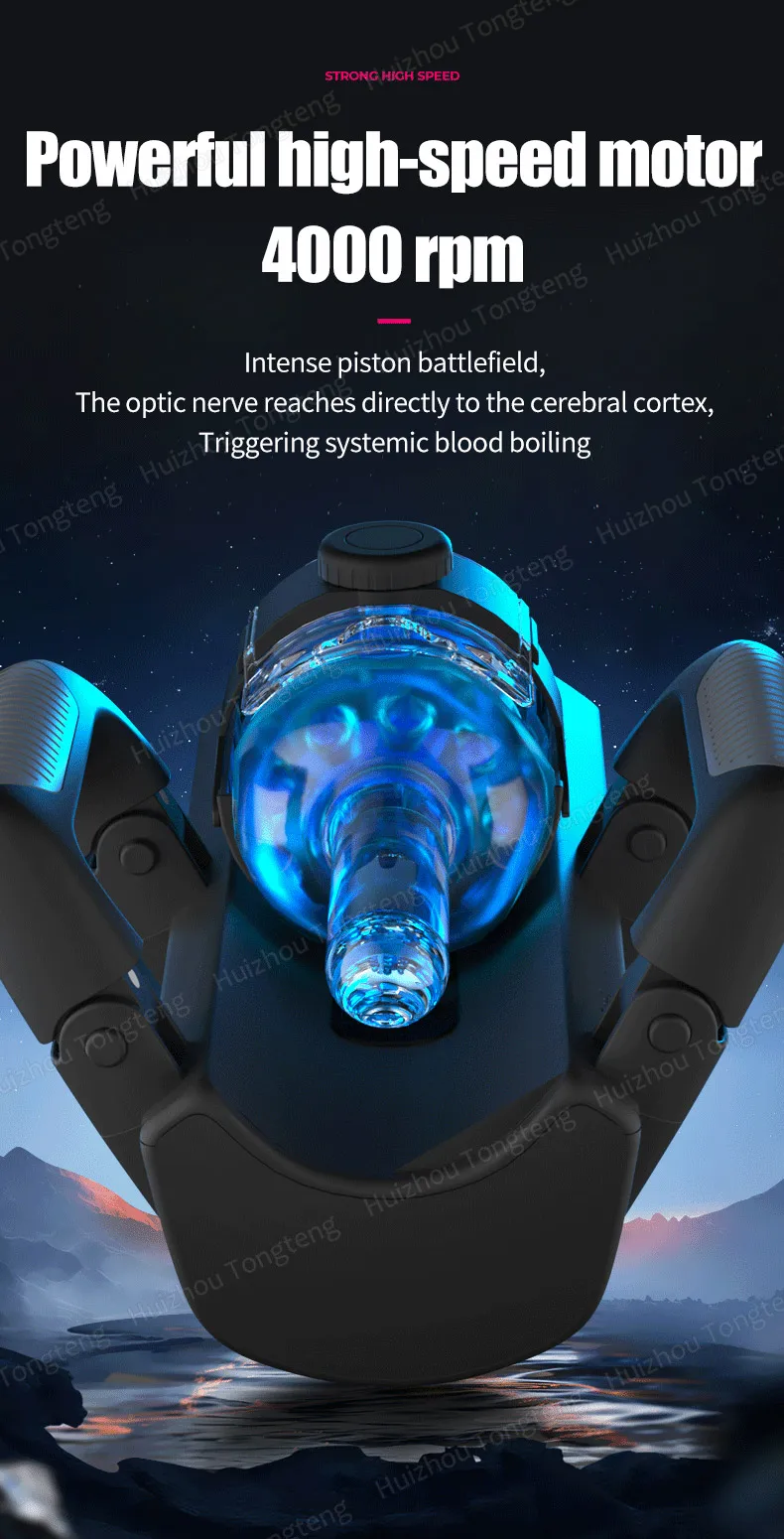 HeartCaptor Electric Male Masturbator Cup Automatic Telescopic Thrusting Handsfree Adult Toy - Details 18