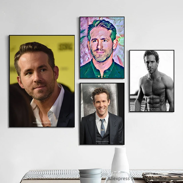 Ryan Reynolds Poster Movie Star Actor Art Canvas Poster Print Wall Painting  Home Decoration (No Frame) - AliExpress
