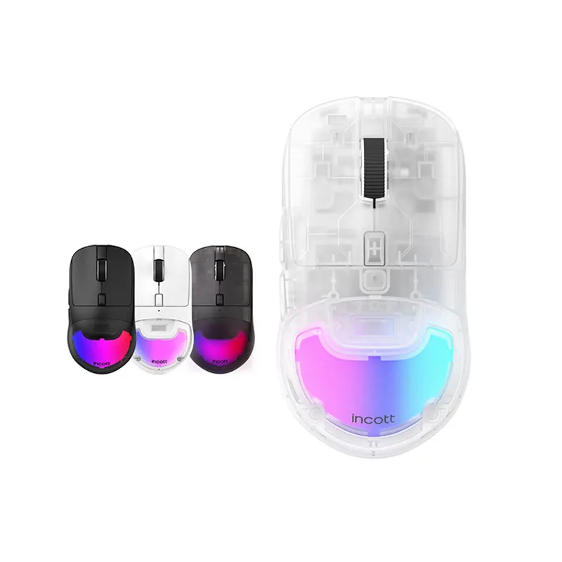 

Беспроводная мышь Incott HPC02, Двухрежимная, RGB, легкая, популярный товар, микромеханизм PAW3395 E-sports Gaming HPC02mpro, проводная мышь