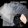 20 Sheets 480pcs Double Sided Adhesive Glue Sticker Sticky Tape Nail Glue For Fake Designs False Nails Art Tips Acrylic Manicure 1