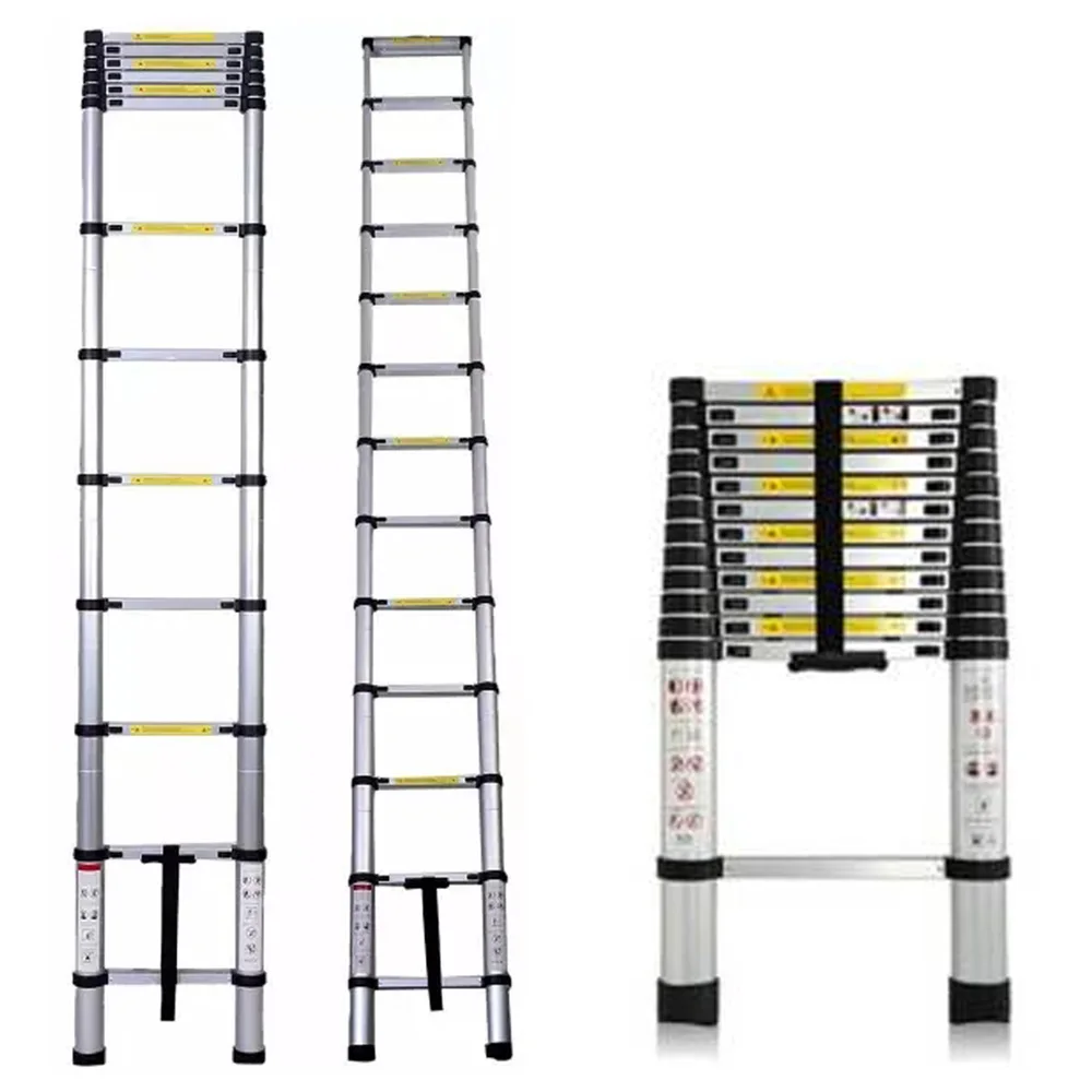 AluminumExtensionStraightLadder164FTNonSlipExtendingAtticLoftLadderLightweight