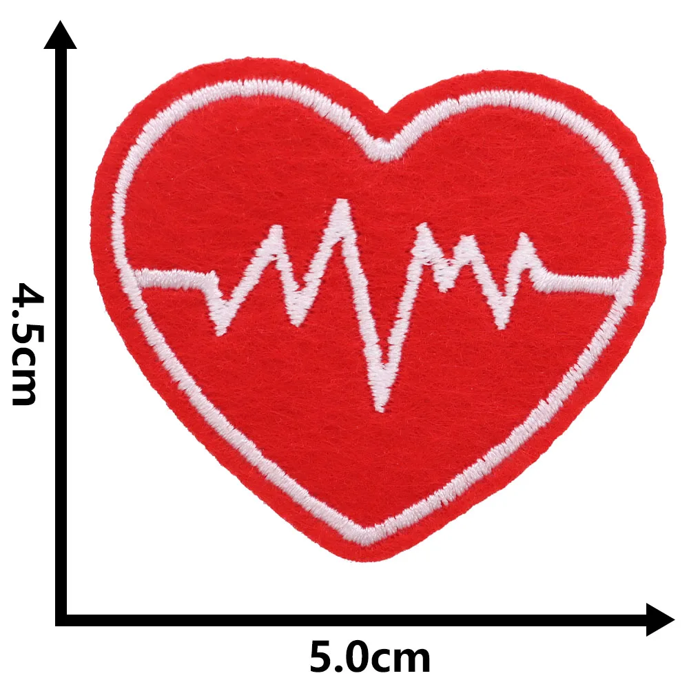 1Pcs Syringe Teeth Medicine Band-Aid Heart Mask Bow Tie First Aid Kit Infusion Embroidery Patches For Clothing Thermoadhesive 