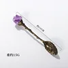 Natural Amethyst Cluster Teaspoon Energy Crystal Tooth Flower Gem Spoon Altar Witchcraft 5