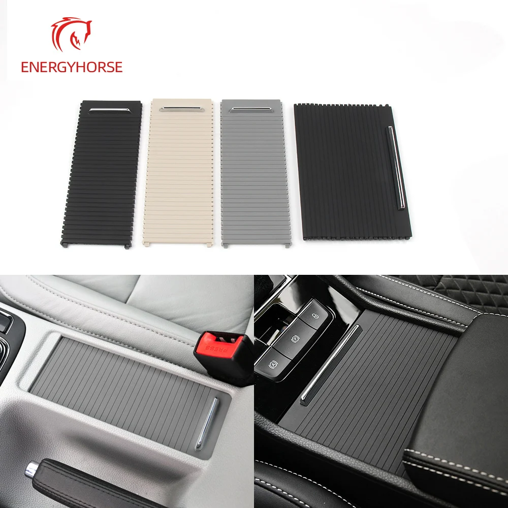 Interior Car Center Console Drink Cup Water Holder Roller Shutter Blind Cover Plate For Skoda Superb 2009- 3T08625319B9