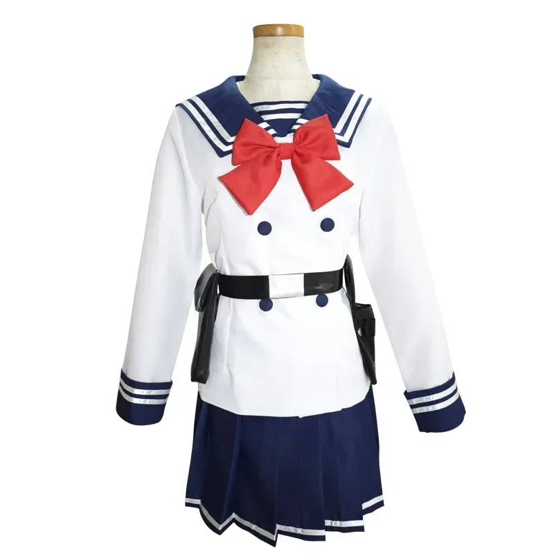 High-Rise Invasion: Yuri Honjo | Blue Uniform Cosplay Costume 19 High-Rise Invasion Yuri Honjo Sailor Uniform Cosplay Costume