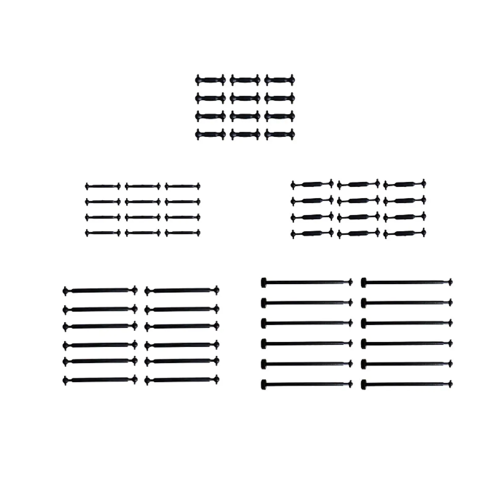 모형 철도 및 액세서리용 12x 1:87 HO 스케일 기차 커플러