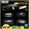 BNDS New 1/64 Metal Modified Parts Small Scale Exhaust Pipe Muffler Racing Style Pedal Set For Model Car Racing Vehicle Toy 1