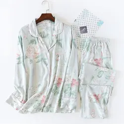 Elegant Viscose Long-Sleeve Women's Pajama Set - Plus Size Sleepwear - L (Beige grapefruit)