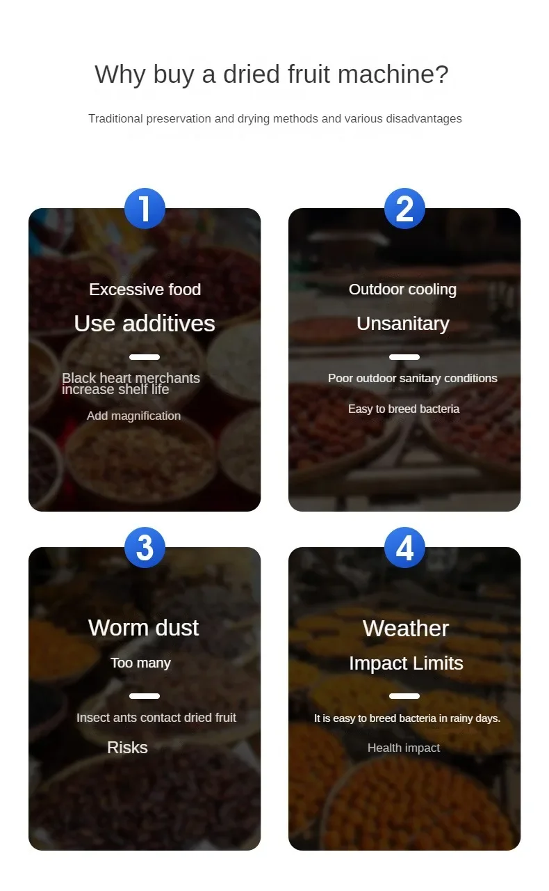 Description Picture 4 of item220V Fruit Dehydrator Drying Chassis Food Household Large and Small Food Pet Snacks Jerky Fruit and Vegetable Dehydrator