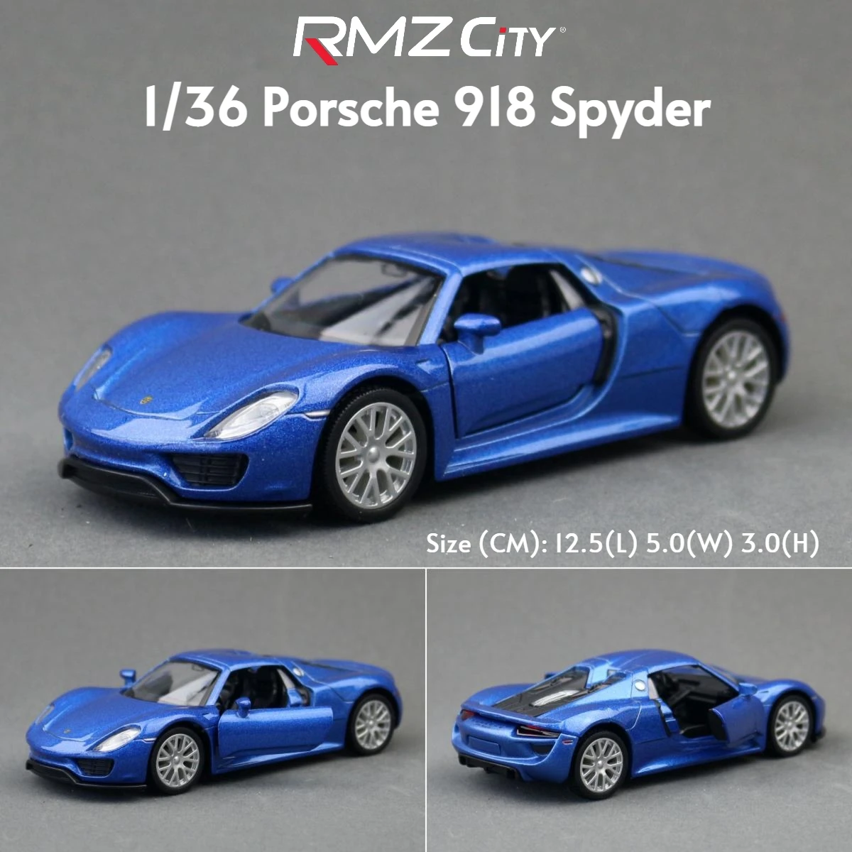 1/36 Porsche 911 GT3 918 Spyder Taycan Spielzeugauto Rennmodell RMZ CiTY Druckguss-Metall-Miniaturkollektion Geschenk für Jungen Kinder – Detail 18