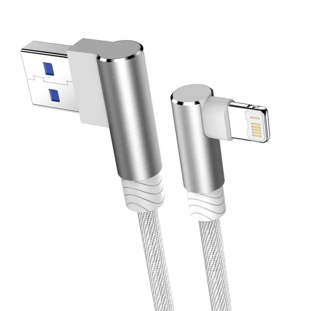 ตัวเลือกสินค้า สายชาร์จ USB 90 องศา สำหรับ iPhone หลายรุ่น ความยาว 2-3 เมตร