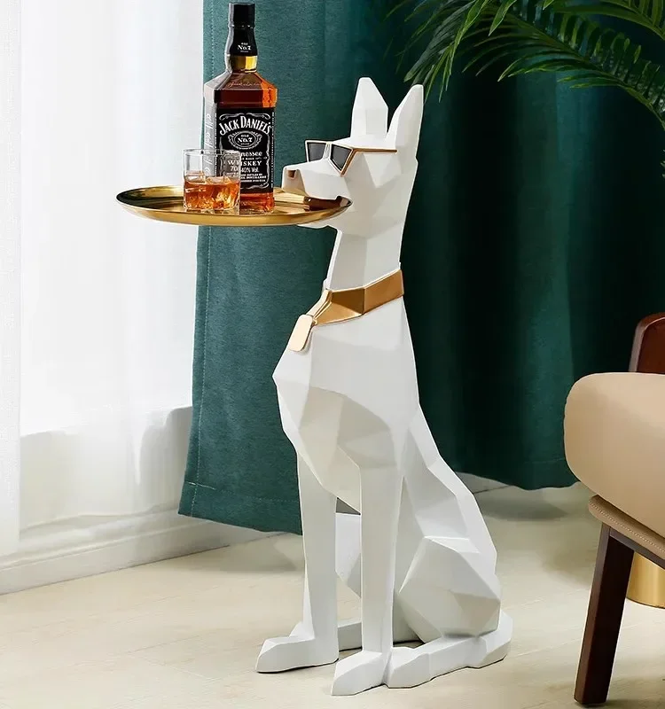 

Большие статуи Doberman, боковой стол, скульптура Doberman, щенок, собака, роскошное украшение для гостиной, украшение для дома