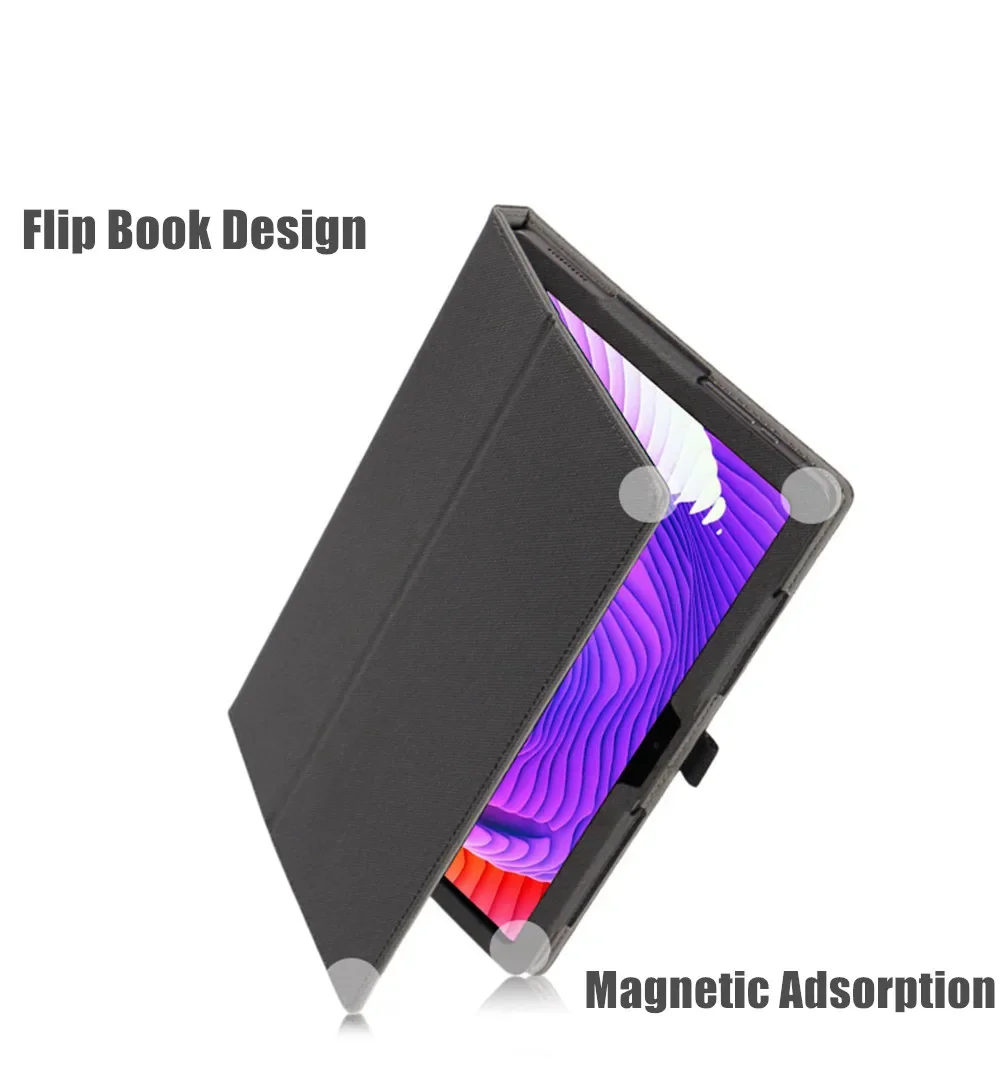 Premium Flip Cover with Folding Stand - PU Leather Protective Shell