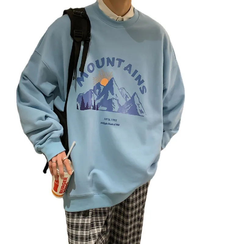 Men's Shirt Long Sleeve Sweatshirt Loose Korean Popular Clothes Tops Spring Autumn Men Clothing M To 8xl Oversized Shirt for Men