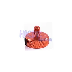 Colorful Aluminum Knurled Thumb Screws for DIY Decorative Projects (Orange)