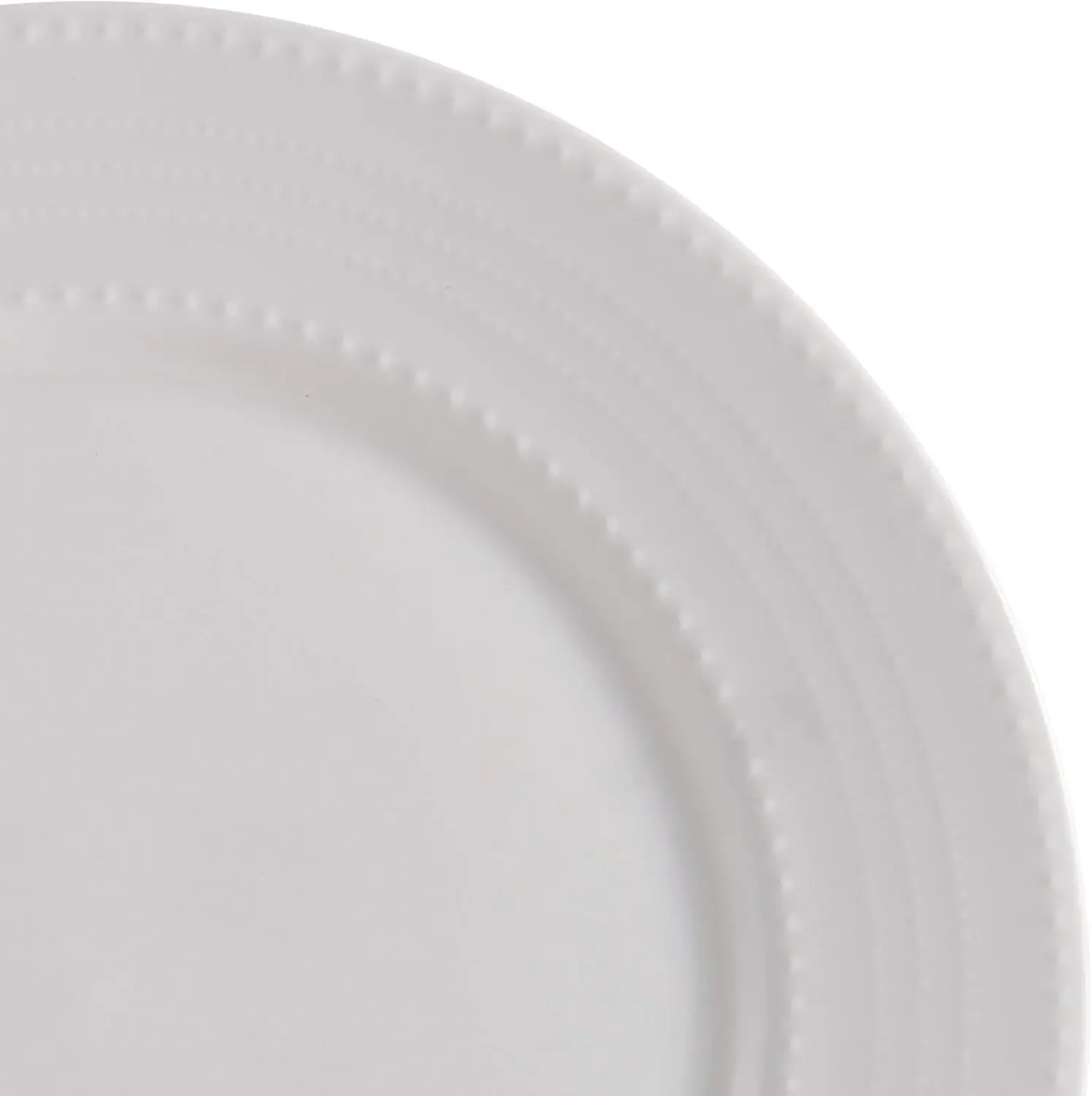 Annabele Chip Resistant 40-Piece Dinnerware Set Service for 8 White Made From High Quality Ashes It Has Super Strength