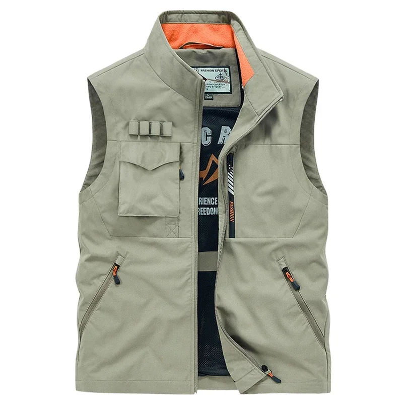 Cargo Vest Mens Lightweight Vest Jacket Summer New Outdoor