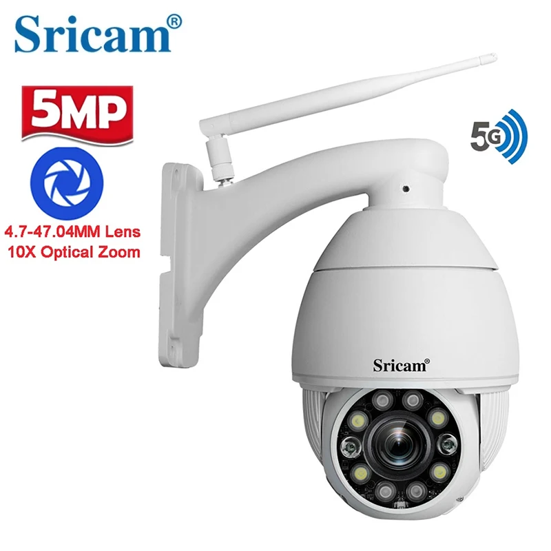 

Sricam SP008C Wifi IP Cameras HD 5.0MP 10X Optocal Zoom Outdoor IP66 Waterproof Security Protection Video Surveillance CCTV Cam