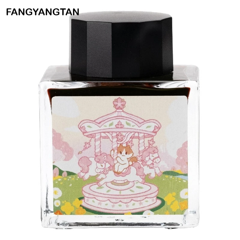 봄 한정판 FANGYANGTAN 49 색상 50/20ml 쉰 만년필 잉크 유리 딥펜용 비탄소 잉크 문구 학교 용품