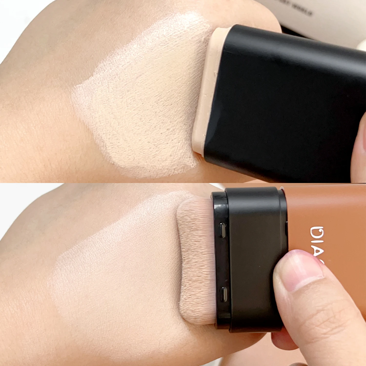 Matte Eraser Foundation Cream Stick with Brush Moisturizing Light Concealer Foundation Full Coverage Dark Circle Corrector Stick 4