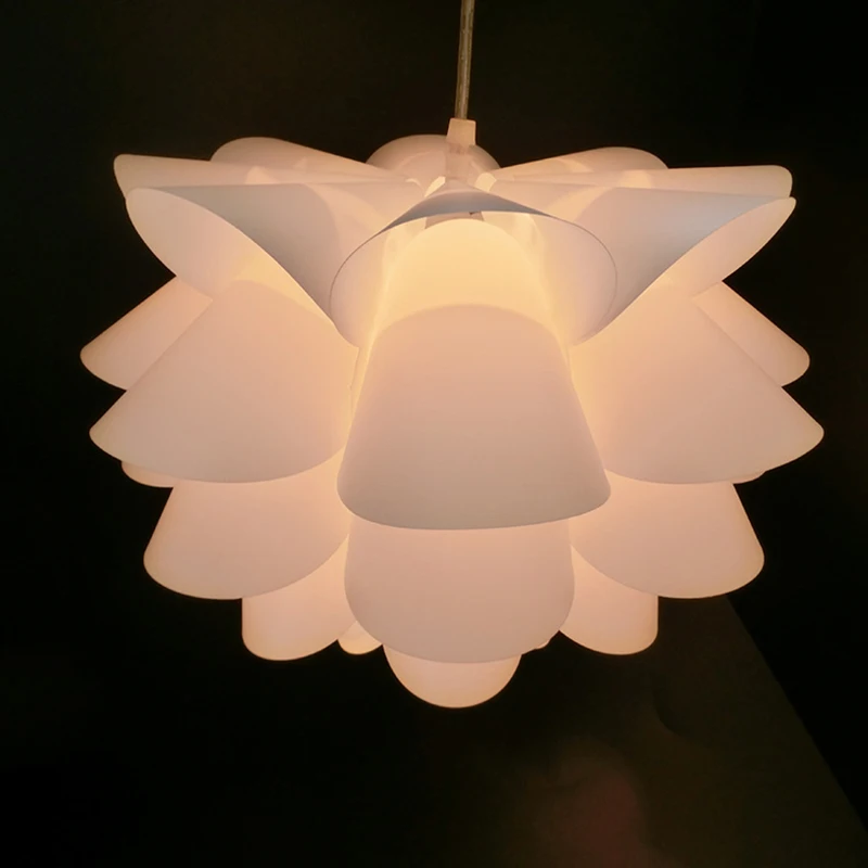 

Art DIY Lotus Flower Lamp Shade Flower Light Shade Ceiling Lampshade Decoration Chandelier Pendant For Living Room Bedroom Bar