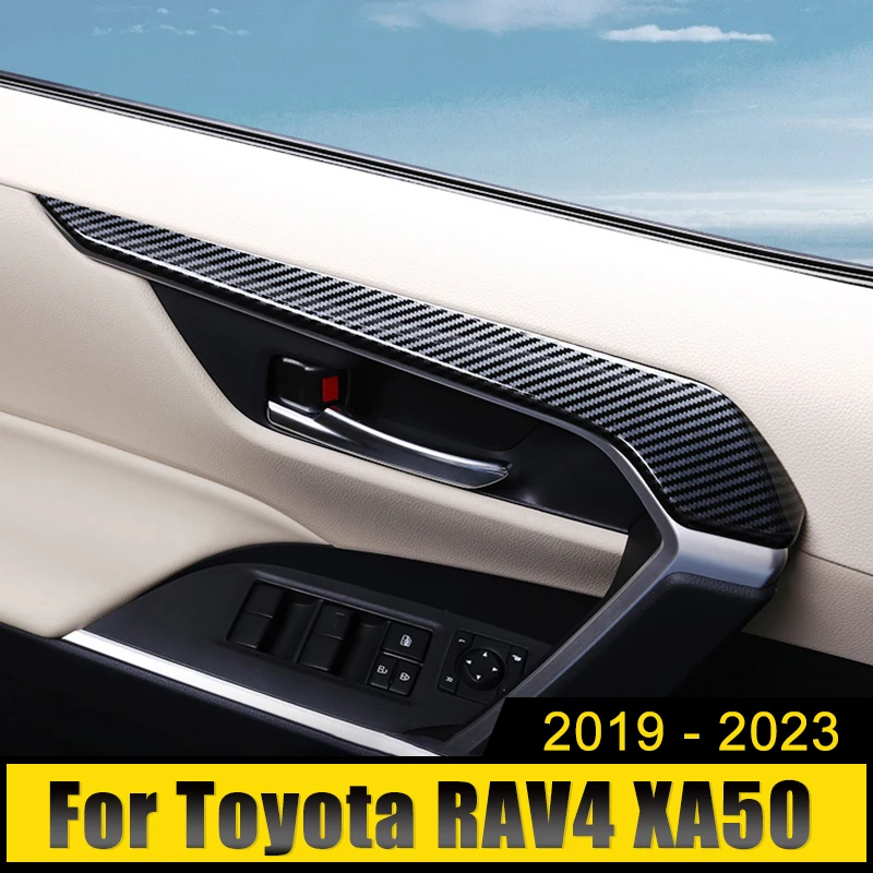 

Для Toyota RAV4 2019 2020 2021 2022 2023 RAV 4 XA50 ABS автомобильные дверные ручки рама полоса декоративная крышка отделка аксессуары для интерьера