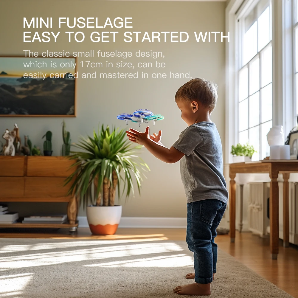 Mini RC Quadcopter Drone Toy with LED Light