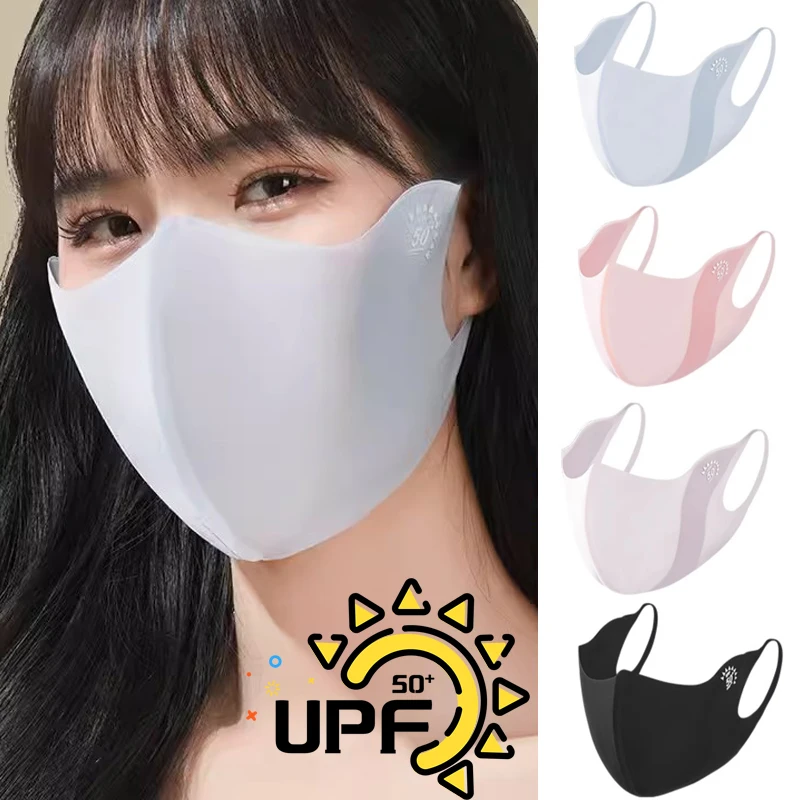 남녀공용 여름 아이스 실크 페이스 마스크, UV 자외선 차단 호흡기, 야외 달리기 사이클링 스포츠용 조절식 통기성 마스크 Best5 남녀공용 여름 아이스 실크 페이스 마스크, UV 자외선 차단 호흡기, 야외 달리기 사이클링 스포츠용 조절식 통기성 마스크 Best5