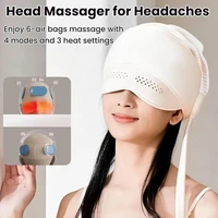3 Mode Heated Air Pressure Head Massager With Eye Massage And 6 Airbags Electric Scalp Massager For Relaxation And Sleep Aid 1