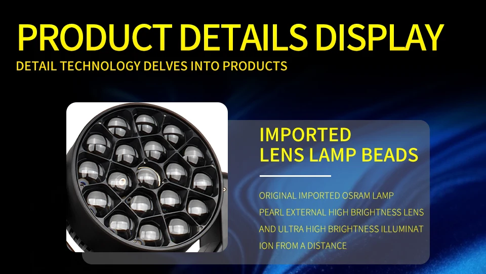 19x40W Bee Eyes RGBW 4in1 Zoom Wash Moving Head Light Led Wash Beam Moving Head