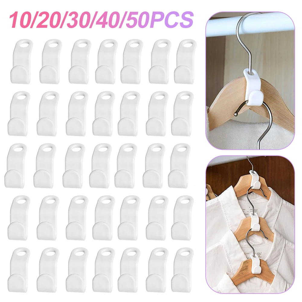 5/10/15Pcs Mini Clothes Hanger Connector Hooks Cascading Wardrobe