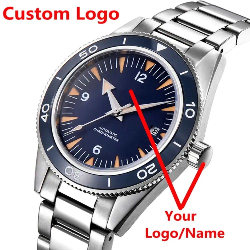 Custom Logo Men Watch Luxury NH35 Automatic Mechanical WristWatches Ceramic 41MM Corgeut Watches Sapphire Lume Sport Clock 10Bar