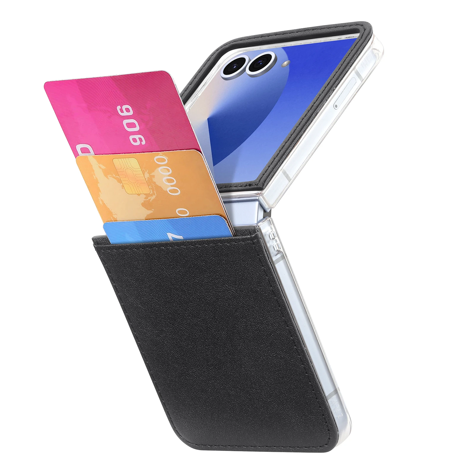 Leather Anti-Falling Card Pocket Case for Samsung Galaxy Z Flip Series