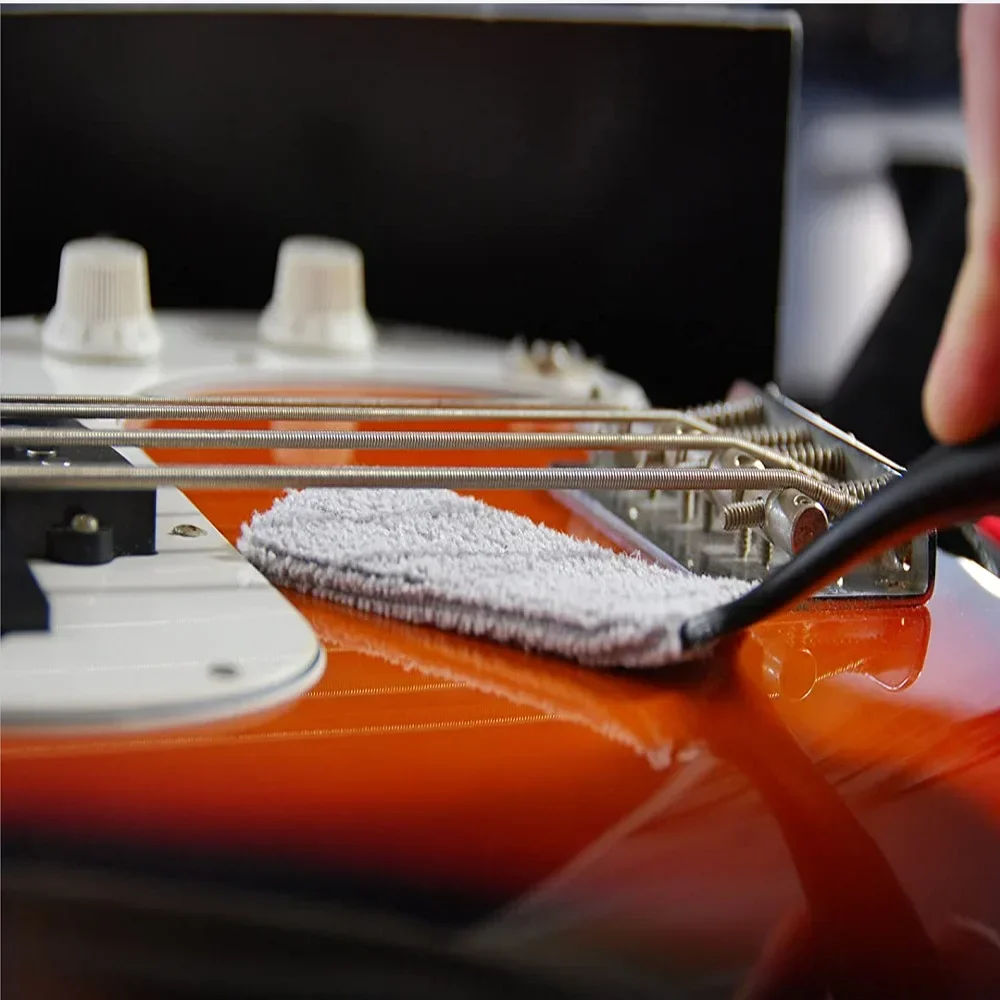 1PC Guitar Care Brush String Fretboard Cleaning Dusting Brush Cleaning Tool Dual Head Musical Instrument Accessories guitar cleaning brush