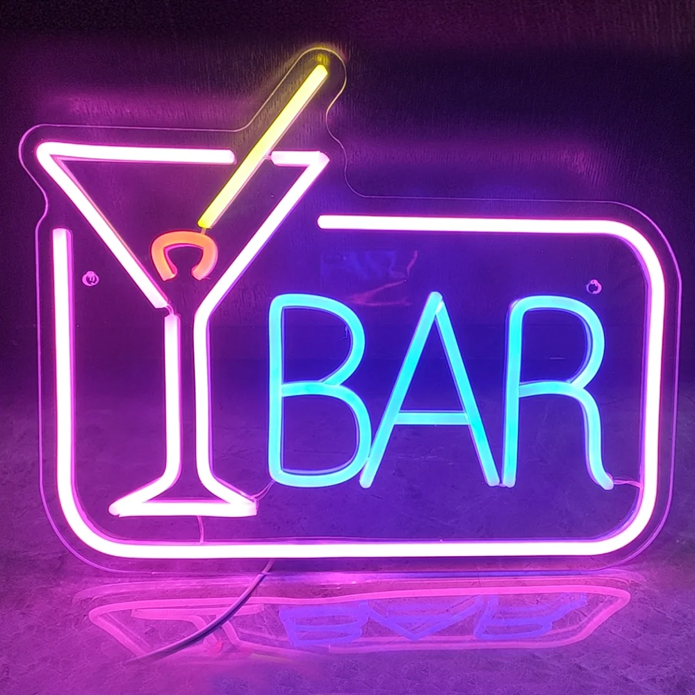 Insegne Al Neon Da Bar Led Beer Insegne Al Neon Cocktail Usb Powered For Man Cave Insegne Al Neon Bistro Club Store Design Party Wall Decor