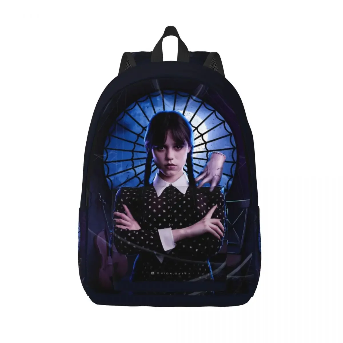 

Wednesday Addams Backpack Movie Kawaii Backpacks Women Men Travel Durable School Bags Colorful Rucksack for Outdoor Hiking
