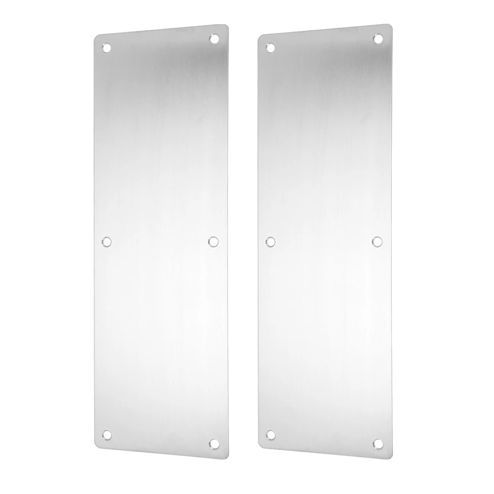 

2PCS Door Kick Plates Stainless Steel For Interior Or Exterior Door Protection Door Push Plate Kick Plate Push Plates