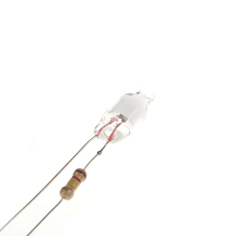 10Pcs Neon Indicator Light Green Red Blue Signs 6mm Neon Lamp Glow 2 Copper Wire 6X13mm Neon Indicator Bulbs