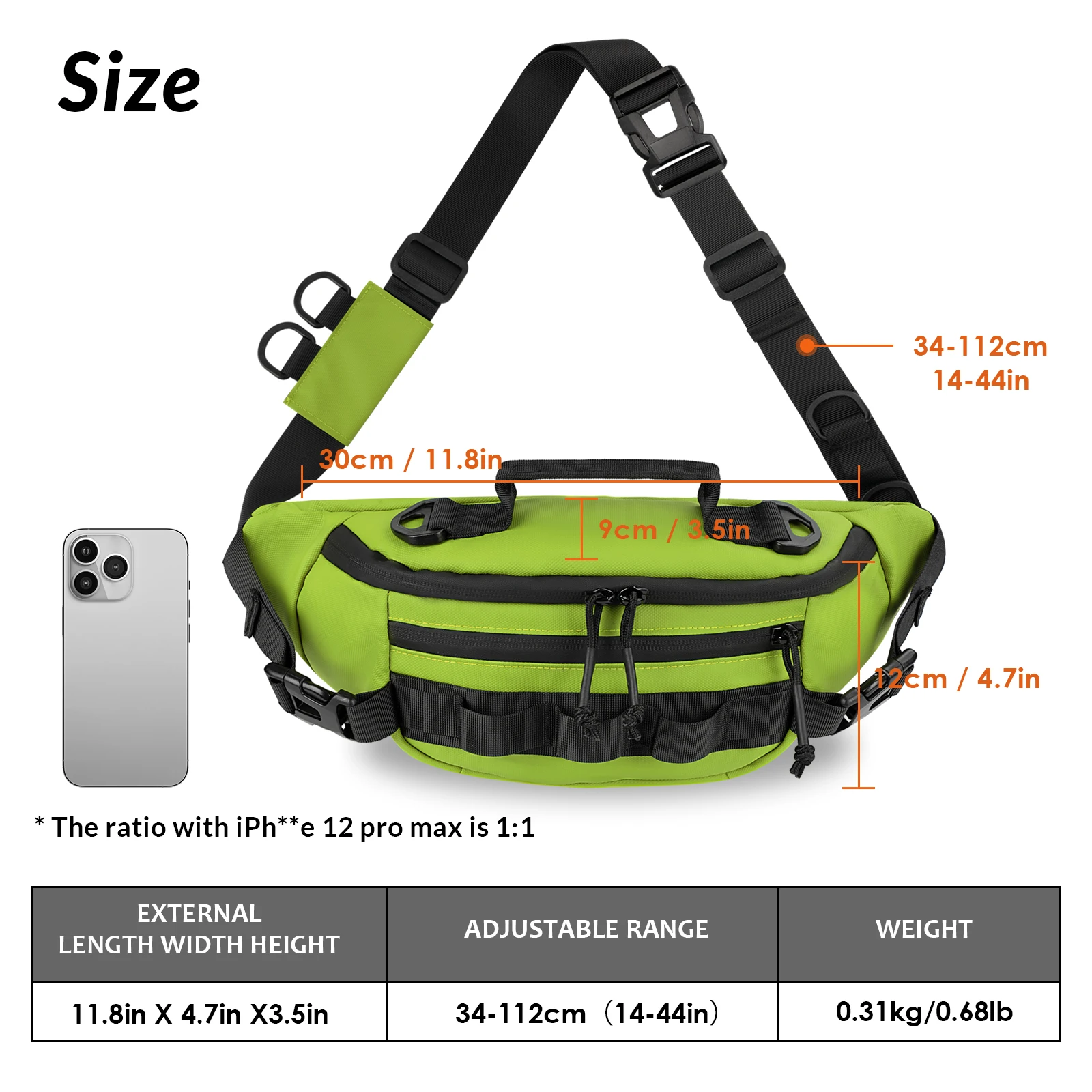XPSSJMU Borse per Attrezzatura da Pesca Scatola per Esche da Pesca Portatile Custodia per Accessori per Cintura Regolabile Custodia per Attrezzatura da Pesca Escursionismo in Campeggio